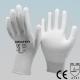 Mining White Polyurethane Pu Coated Hand Gloves For Delicate Operations