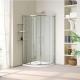 Double Sliding Bathroom Shower Screens  Aluminium Alloy Frame Bath Shower Cabin