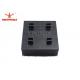 Black Color 100 * 100 * 42mm Poly Bristle Block PP Material For EASTMAN Cutter