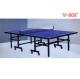 Single Folding Ping Pong Table Moveable T Form Leg With Protective Steel Corners