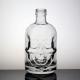 Exquisite Frost Glass Skull Face Bottle For Liquor Decal Surface Handling