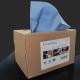 Woodpulp Pp Blue Embossed Nonwoven Cleaning Wipes High Gram Heavy Industrial
