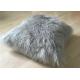 Real Super Soft Plush Mongolian Sheepskin Cushion Covers Warm 16x16 Inches