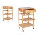 Hot Sale High Quality Decor 4-Tier Bamboo Home Furniture Kitchen Trolley