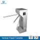 Vertical Tripod Turnstile Gate Bi Directional 304 Stainless Steel Access Control For Gym