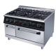 Heavy Duty Stainless Steel Gas Cooking Equipment R13/4 Connection 176kg Load Capacity