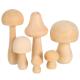 Peg 3cm Natural Unfinished Wooden Mushroom Toys 2.55 In Children Graffiti