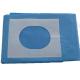 Sterile Blue SMS Disposable Surgical Drapes Utility Drape With Slotted Hole / Adhesive Tape