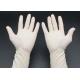 White Puncture Resistant Disposable Exam Gloves Food Grade 100% Natural Latex