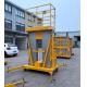 10 Meters Aluminum Aerial Work Platform Double Mast Vertical Lift