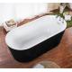 cUPC one piece black freestanding acrylic tubs,freestanding bath,luxury bathtubs