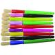 9 Colors Plastic Handle Paint Brushes , Colorful Watercolor Paint Brush Set OEM Avaliable