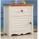 Simple Panel Single Bed Nightstand With Drawers / Kids Bedroom Furniture