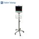 Hospital Medical Monitor Mobile Stand Trolley / Cart Height Adjustable With Basket