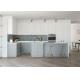 Modern Style ODM Lacquer Finish Kitchen Cabinet Set White Carcase