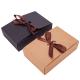 FSC Brown Recyclable Kraft Gift Box With Window For Clothing Packaging