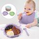 Sheep Divided Safe Infant Food Plate Baby Silicone Led Weaning Feeding For Toddlers