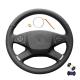 Customized PU Leather Steering Wheel Cover for Mercedes-Benz E-Class W212 E 200 260 300