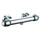 Polished Hot And Cold Basin Mixer with Thermostatic Valve Operation T80818
