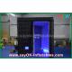 Party Photo Booth Lightweight 18 Kg Black Inflatable Photo Booth Enclose Cube With Led Lighting