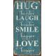 Decorative Vintage Wall Sign Sayings , Wood House Signs And Plaques ODM / OEM