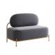 Round Leisure Sectional Couch Set Modern Design Cum Fabric