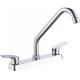 8in Solid Brass Centerset Kitchen Faucet Cold And Hot Water Deck Mounted