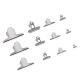 50mm Silver Metal File Clamps Square Bulldog Clips for Professional Document Management