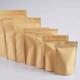 Paper Bag 100g Coffee Waterproof Bags Zipper White Tea Kraft Stand Up Pouch