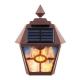 6V Wall Light Outdoor Lamp Waterproof IP44 Rechargeable Black Porch Lantern