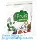 Frozen Food fresh Biodegradable Bag With Slider Zipper, PP Zip Lock Bag With Slider Perforated Fresh Grape