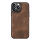 Seamless Iphone 12 / Iphone 13 Leather Phone Case Multifunctional Iphone 14 Case