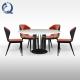 Metal frame Round 150cm Dining Table Sintered Stone Top for dining room