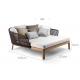 Rattan Garden Furniture Corner Sofa , Patio Seating Sets UV Protection