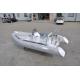 PVC Small Inflatable Fishing Boats Rib430 Light Grey With Inflatable Tube