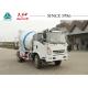 SINOTRUK HOWO 3CBM 4X2 Concrete Mixer Truck , White Cement Mixture Truck