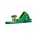 Outdoor Party Big Inflatable Water Slides , Tropical Backyard Inflatable Water Slide