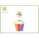 Colorful Cake Decoration Toppers With Lovely Paper Retirement Cupcake Picks