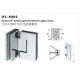 WL-8004 square double opening 90 degree heavy duty stainless steel bathroom glass clamp & glass door hardware