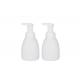 Oval White PET 8.5oz Foam Soap Dispenser Bottles 250ml Capacity