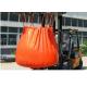 Waterproof Orange PVC Recycled Jumbo Bag Storing Hazardous And Corrosive Products