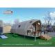 Self - Cleaning Luxury Glamping Tents PVC-Coated Polyester Textile Side Walls