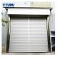 Wind Resistance White Aluminium Front Door With Photocell Sensor And Emergency Devices