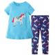 two piece Spring Children's Clothing Short Sleeved T-Shirt Trousers Sets