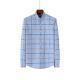 100% Cotton Plaid Western Fashionable Mens Shirts Half Long Sleeve Plus Size In Autumn