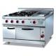 Energy-saving Electric 380V Stainless Gas Range With Griddle 4.8KW for Cooking