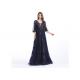 Fishtail Long Sparkly Prom Dresses Deep V Neck Ruffles With Fancy Embroidery