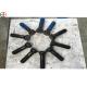 M36x3x154mm 40Cr Forged Double Threaded Black Bolts and OD70mm Shell Plates for Cement Plant and Powder Station EB649