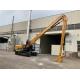 Two Section Excavator Demolition Boom Long Reach 14-24m Durable