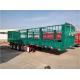 4 Axles Fence Semi Trailer For Vegetable Cargo Loading Customized Design